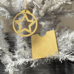 Boule bois + étui: Étoile