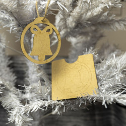 Boule bois + étui: Cloche