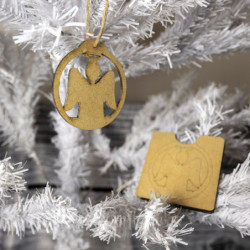 Boule bois + étui: Ange