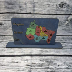 Support Table : Région Grand Est Coloré