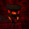 Lampe Région Grand Est Bois Brut + LED Couleur