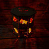 Lampe Région Grand Est Bois Brut + LED Couleur