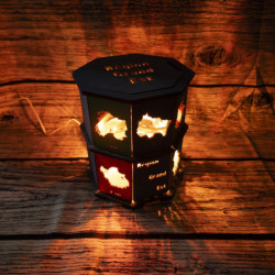 Lampe Région Grand Est Coloré + LED Couleur