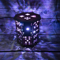 Lampe Cartes Coloré + LED Blanche