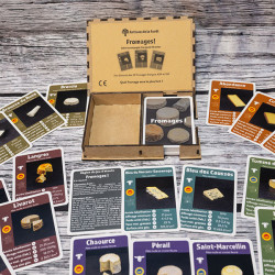 Sabot Jeu Fromages !  Bois Brut